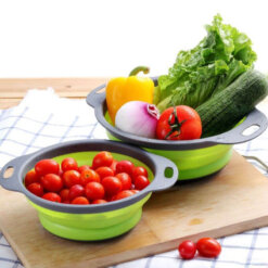 Sulankstomas silikoninis kostuvas kiaurasamtis darzoves