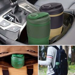 Teleskopinis puodelis kelionems ir laisvalaikiui darbe kavai